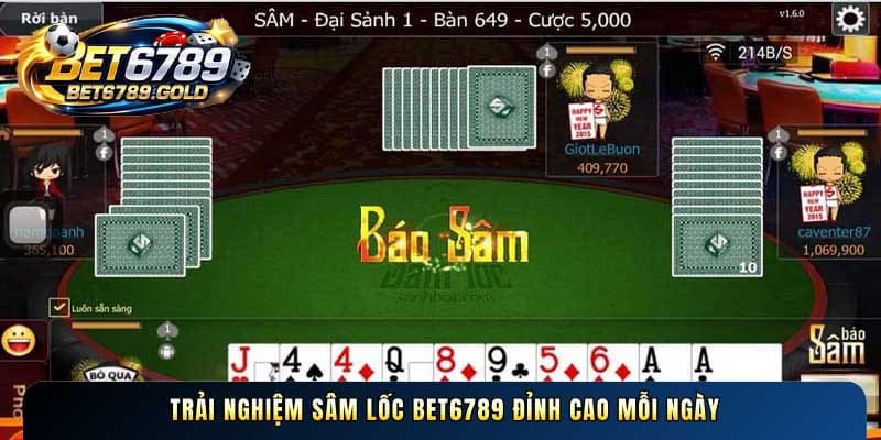 Trải nghiệm Sâm lốc BET6789 đỉnh cao mỗi ngày